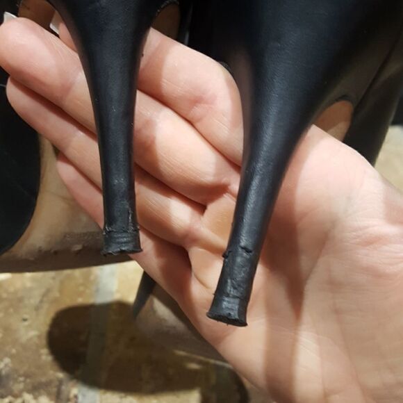 Brooks Brothers | Peep Toe Leather Heel - Picture 6 of 7